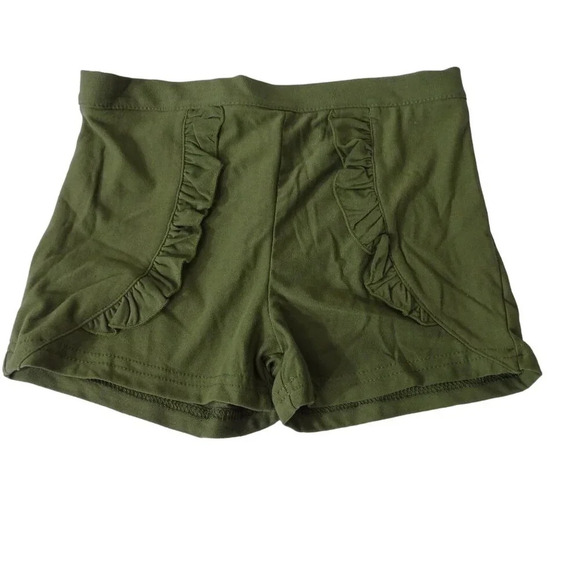 Little Lass 3 Piece Outfit Floral Top Green Shorts Headband Set Girls Size 4 - Picture 5 of 9